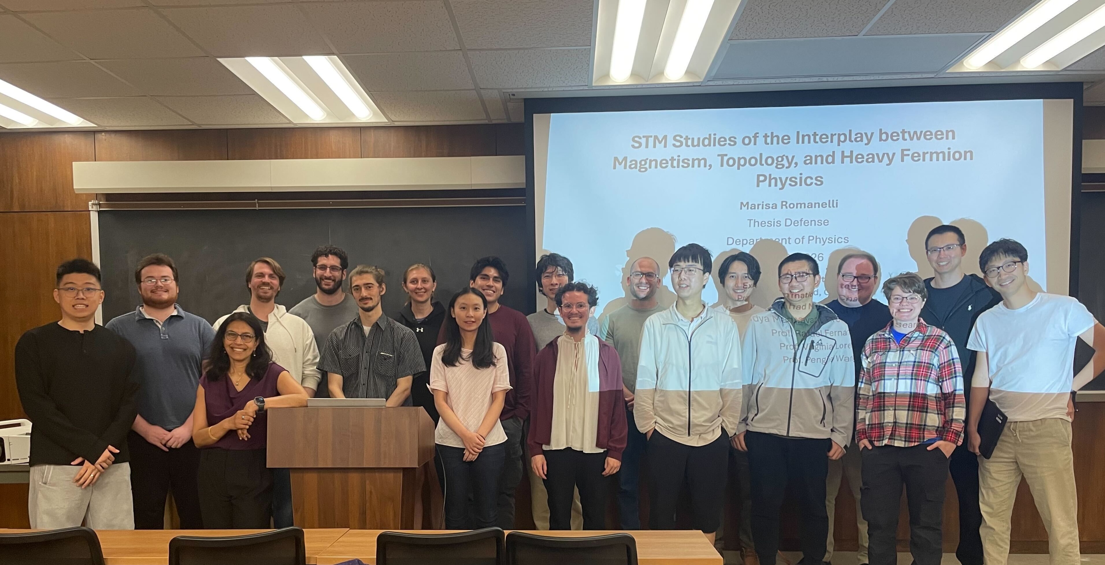 Marisa's thesis defense