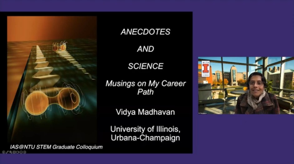 Vidya Delivers NTU Symposium